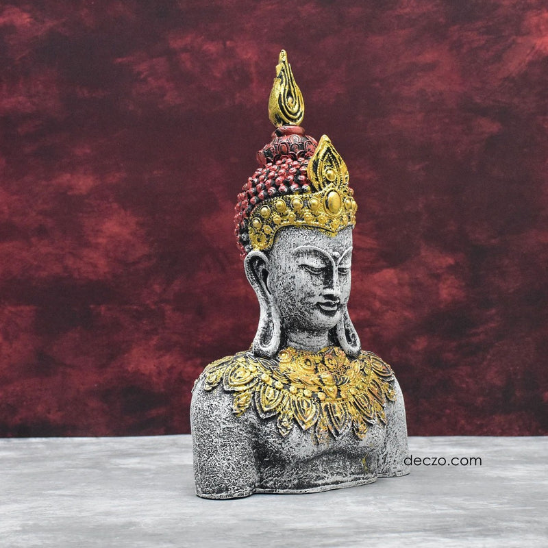 Antique Rustic Buddha in Thinking Position - Deczo