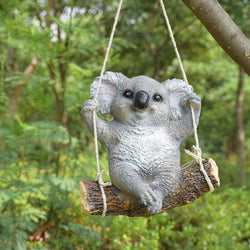 Koala Sitting on Tree Branch Hanging Decor - Deczo
