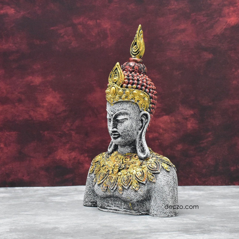 Antique Rustic Buddha in Thinking Position - Deczo