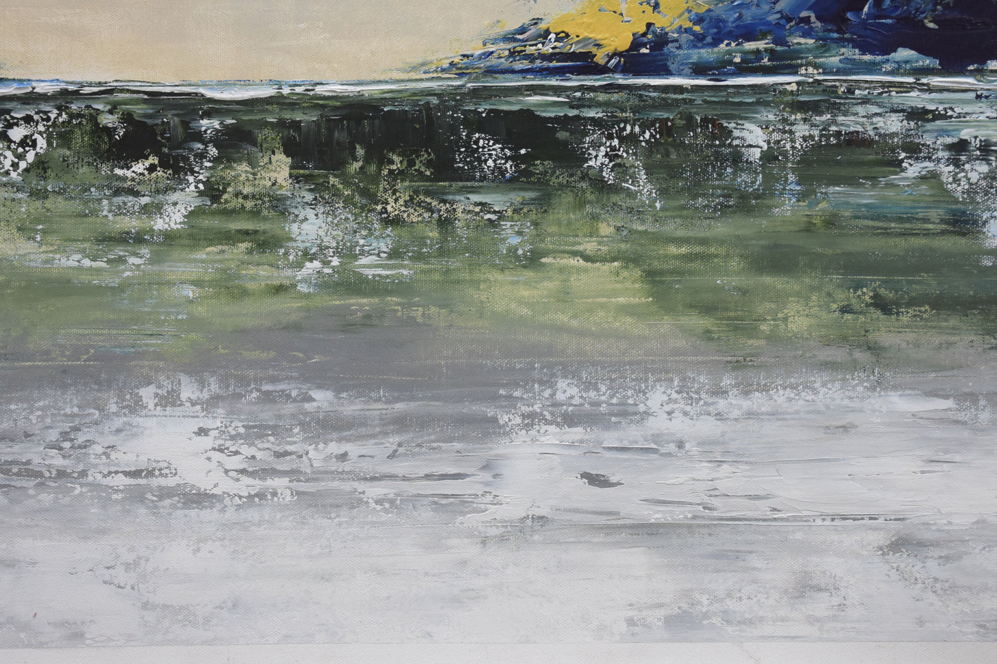 Living on the Edge  Handmade Acrylic on Canvas Wall Painting - Deczo