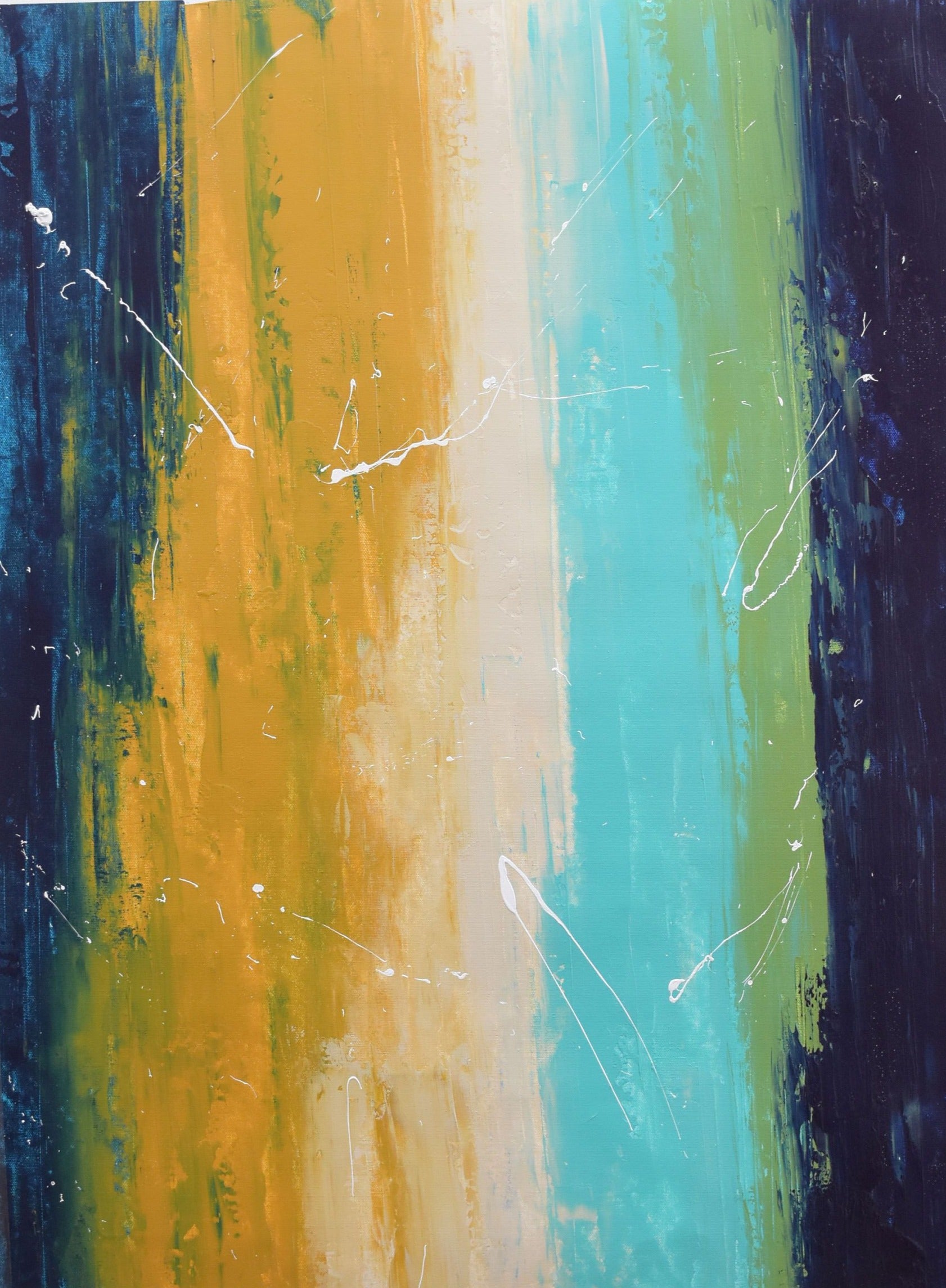 Journey Handmade Acrylic on Canvas Abstract Wall Painting - Deczo