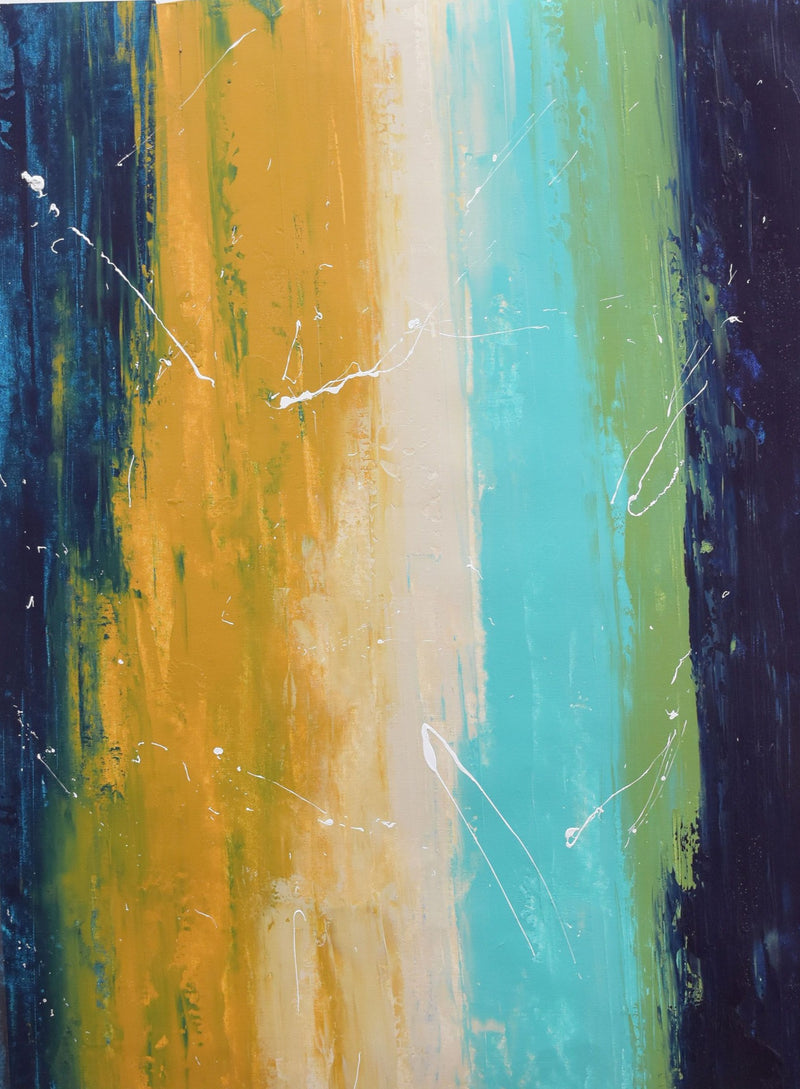Journey Handmade Acrylic on Canvas Abstract Wall Painting - Deczo