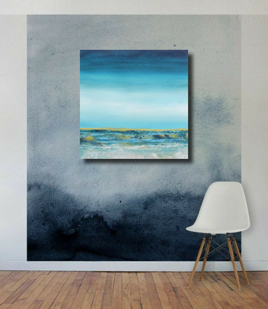 Profoundness, Handmade, Acrylic on Canvas, Wall Painting :23x23 inches - Deczo