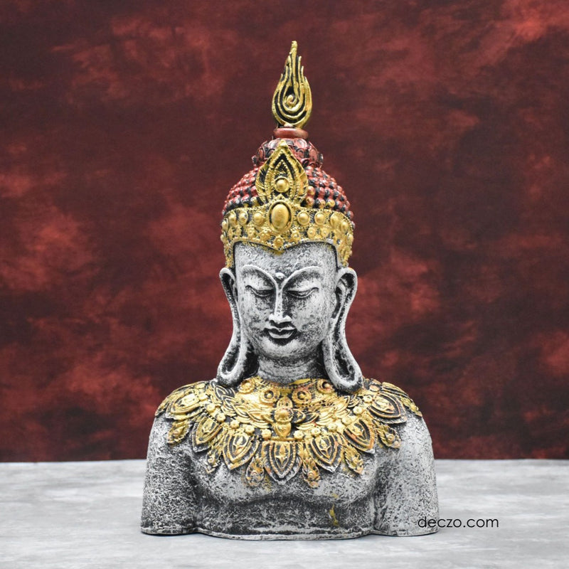 Antique Rustic Buddha in Thinking Position - Deczo