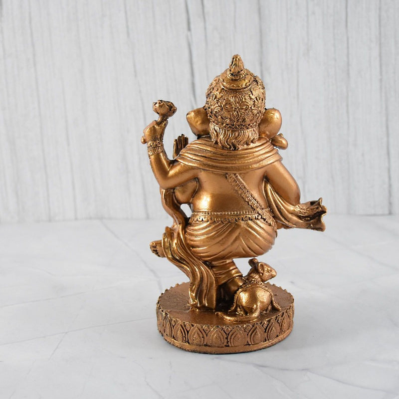 Dancing Ganesha Showpiece : Copper Color - Deczo
