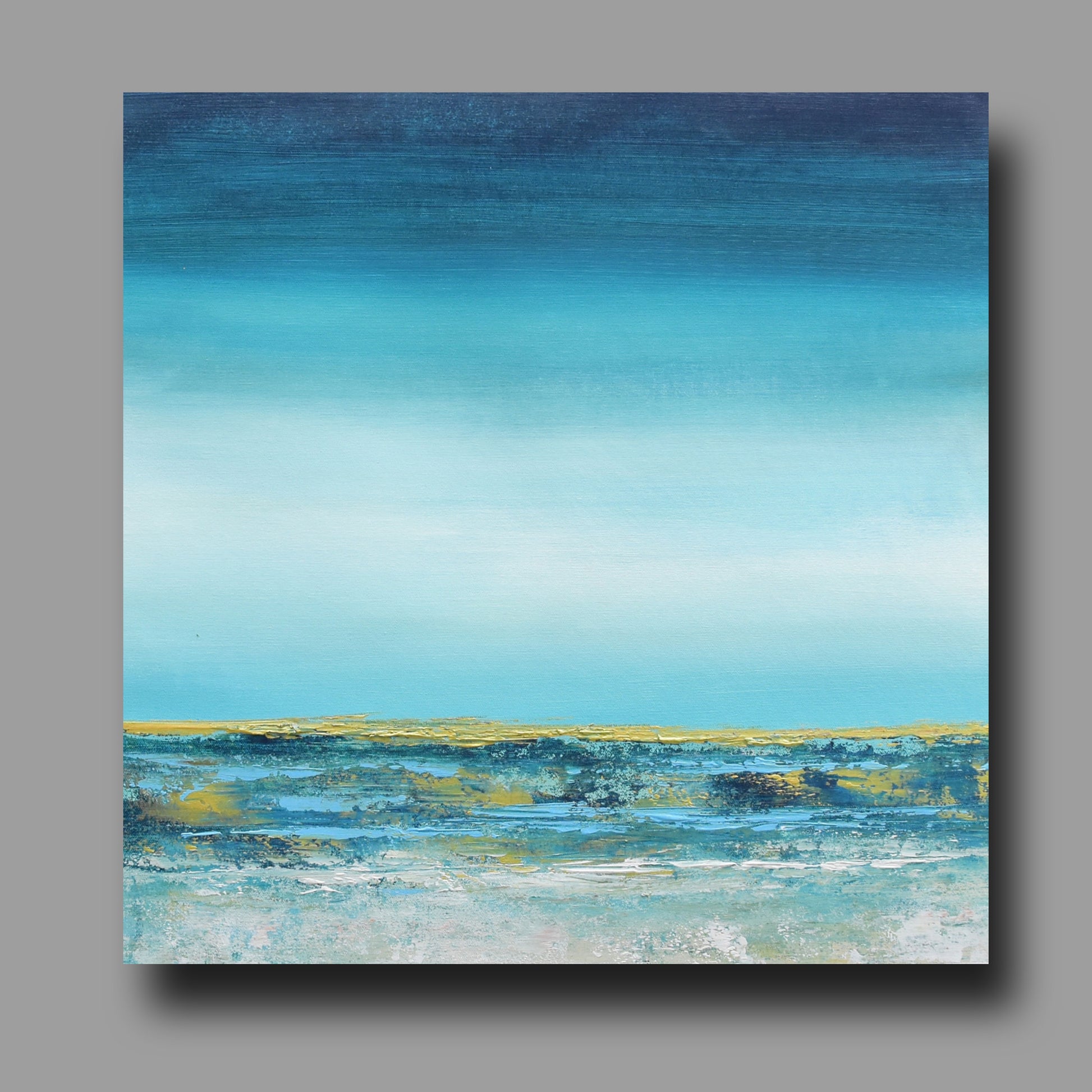 Profoundness, Handmade, Acrylic on Canvas, Wall Painting :23x23 inches - Deczo