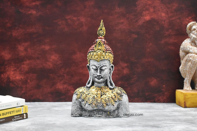 Antique Rustic Buddha in Thinking Position - Deczo
