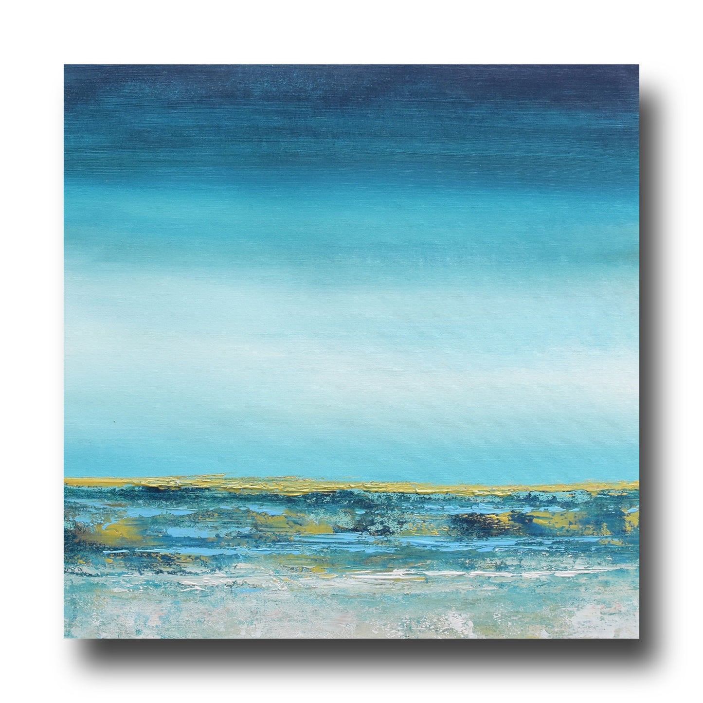 Profoundness, Handmade, Acrylic on Canvas, Wall Painting :23x23 inches - Deczo