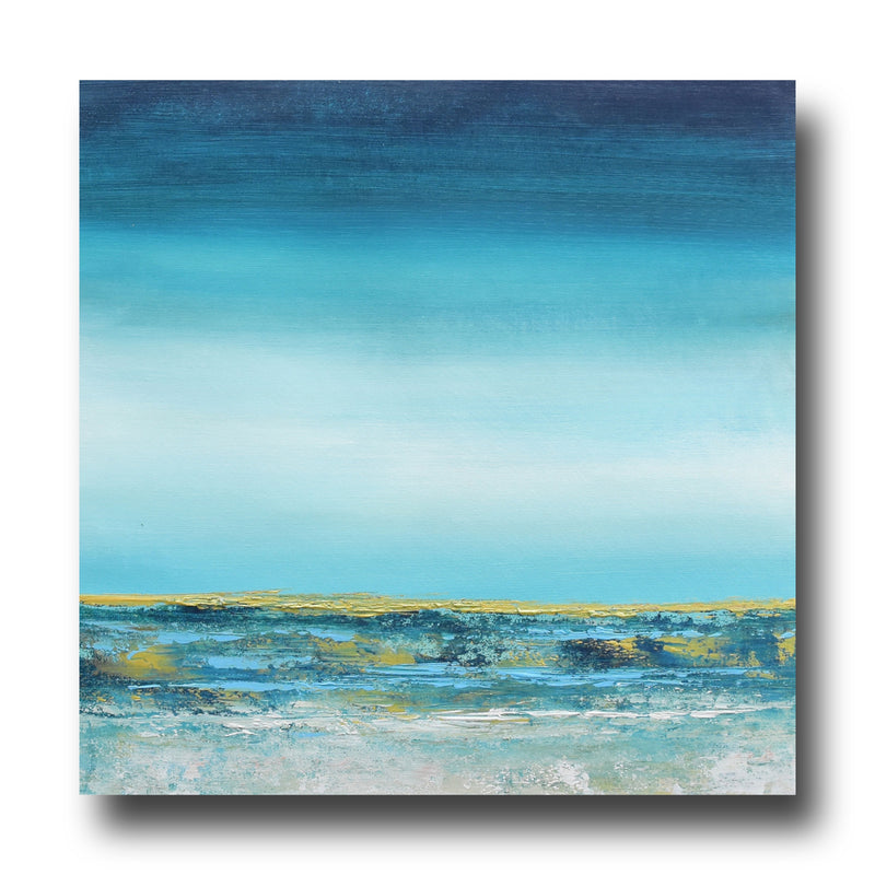 Profoundness, Handmade, Acrylic on Canvas, Wall Painting :23x23 inches - Deczo
