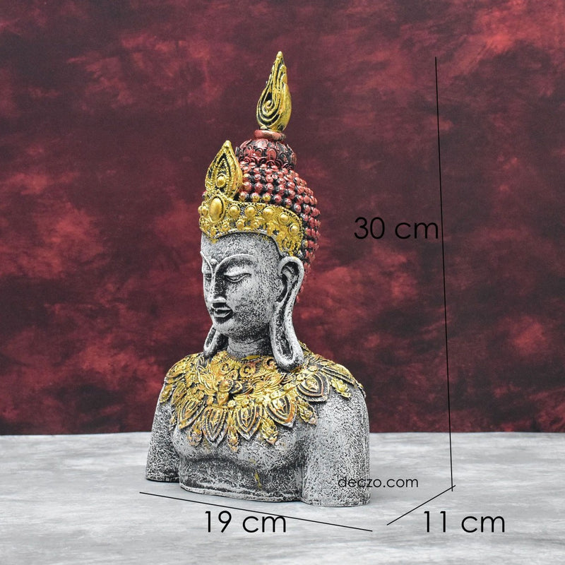 Antique Rustic Buddha in Thinking Position - Deczo