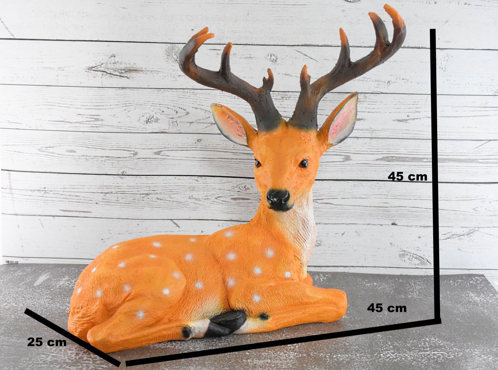 Big Size Sitting  Deer Statue for Garden Decor - Deczo