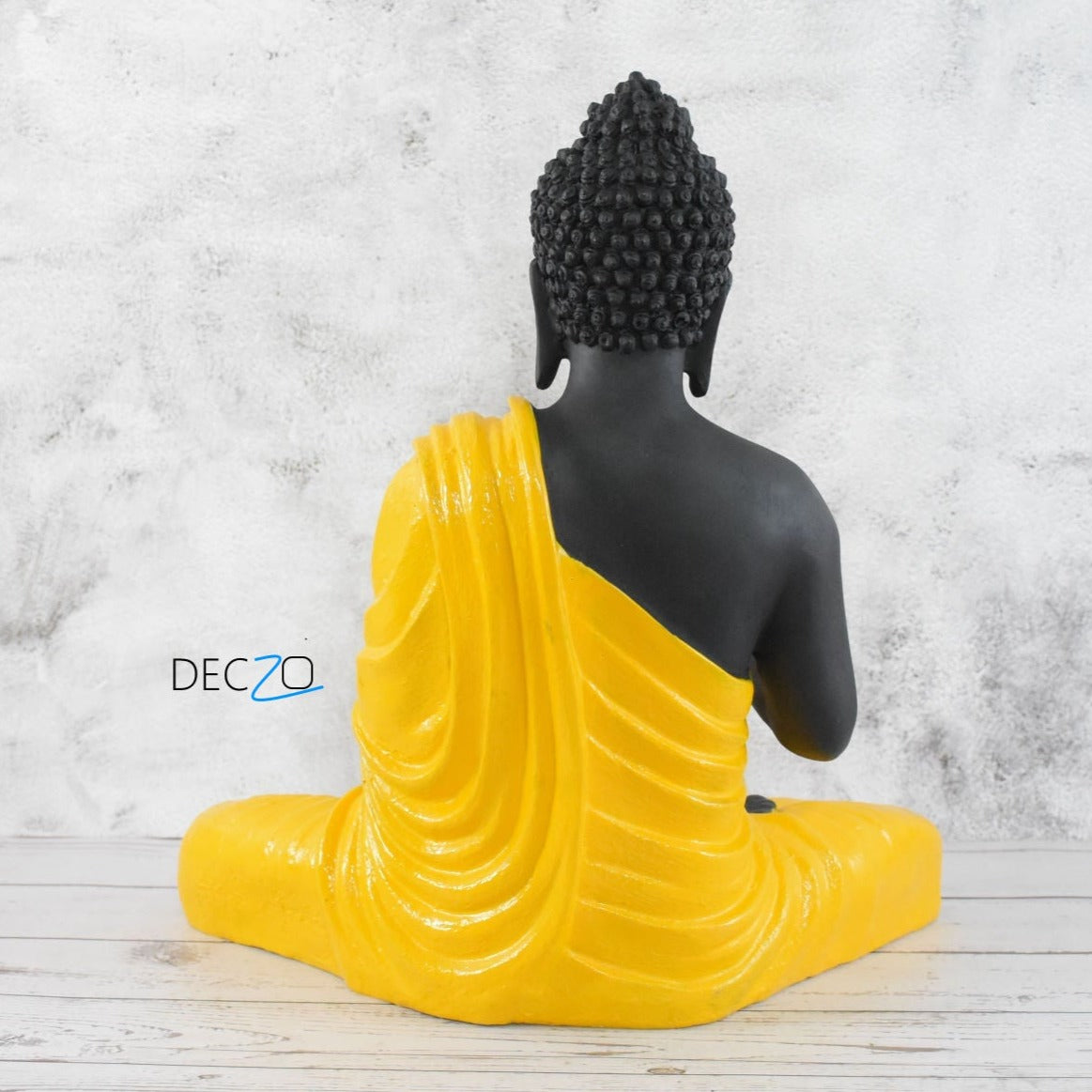 Big Size Meditating Buddha Idol : Yellow - Deczo