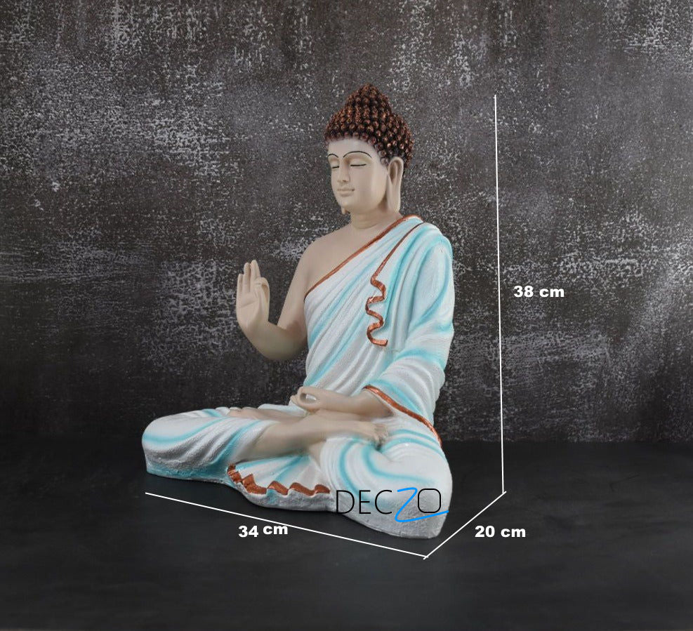 Handcrafted Divine Buddha Idol : Multicolor - Deczo