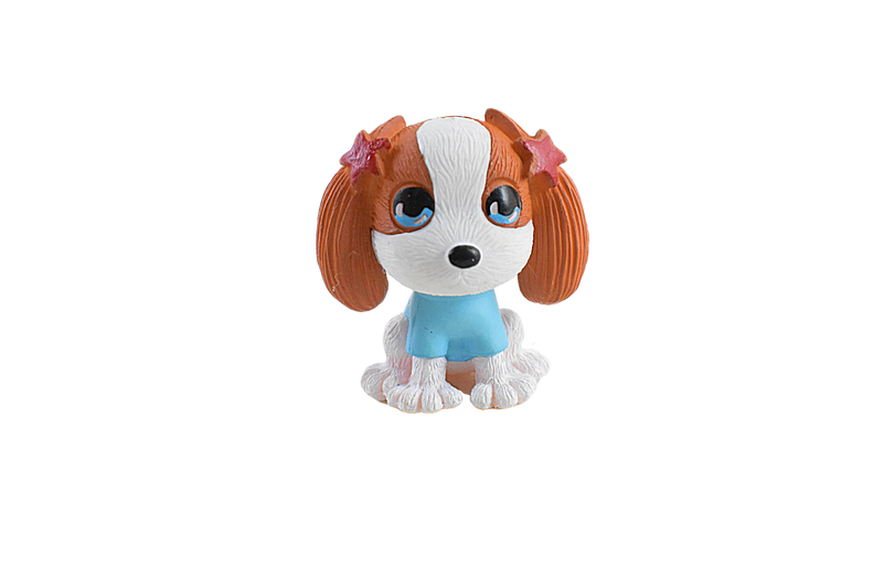 Cute Puppy with Brown Hair Miniature for Garden decor - Deczo
