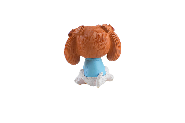 Cute Puppy with Brown Hair Miniature for Garden decor - Deczo