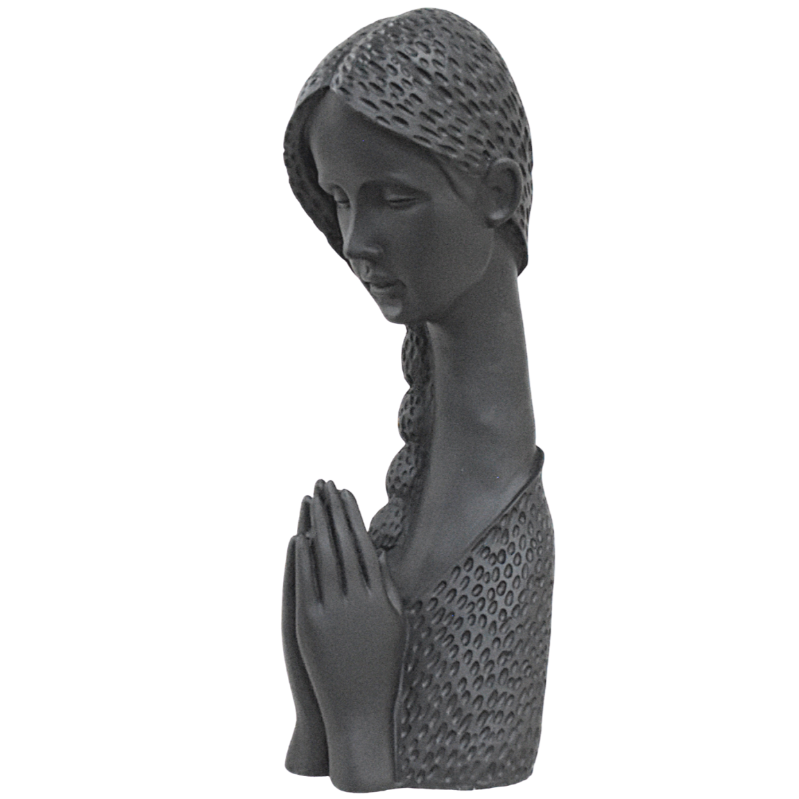 Welcome Lady Statue - Matt Black - Deczo