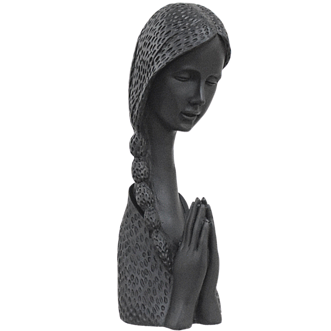 Welcome Lady Statue - Matt Black - Deczo