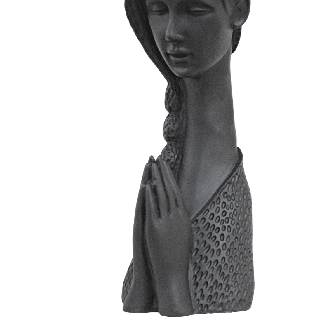 Welcome Lady Statue - Matt Black - Deczo