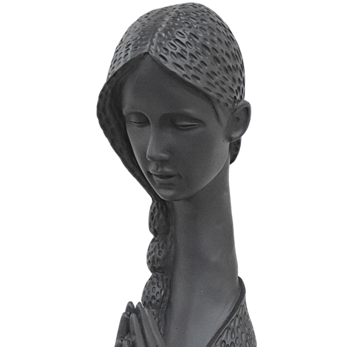 Welcome Lady Statue - Matt Black - Deczo