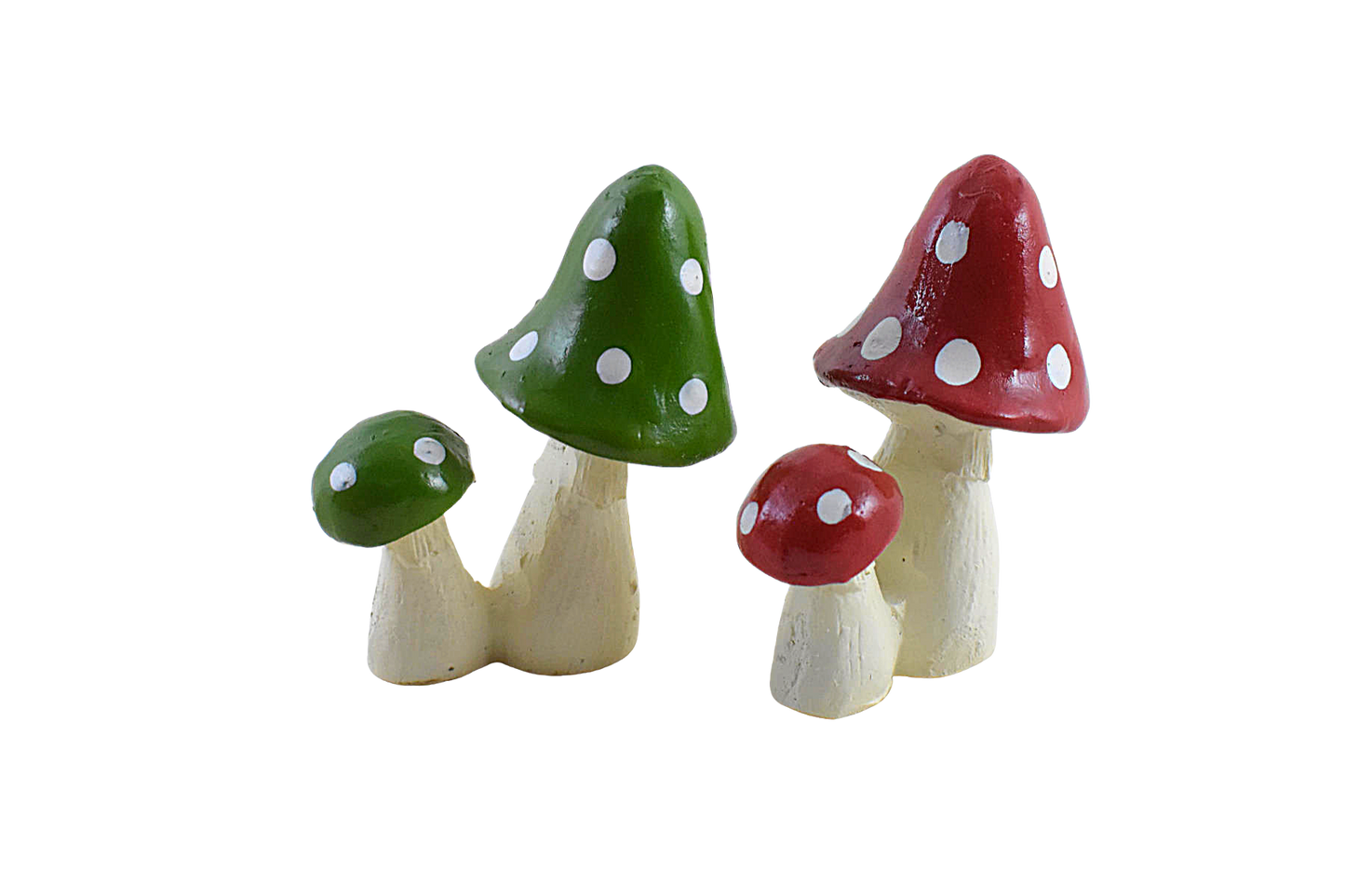 Miniature Mushroom for Fairy Garden Tray, Garden Décor, Gift: Set of 2 - Deczo
