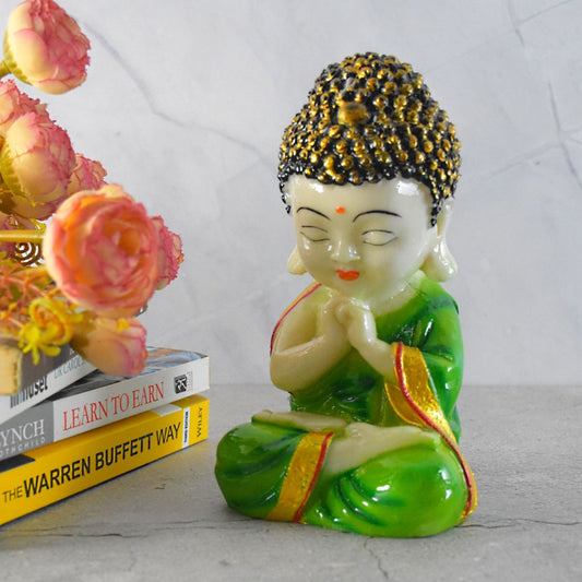 Marbel Buddha in Thinking Position : Green - Deczo