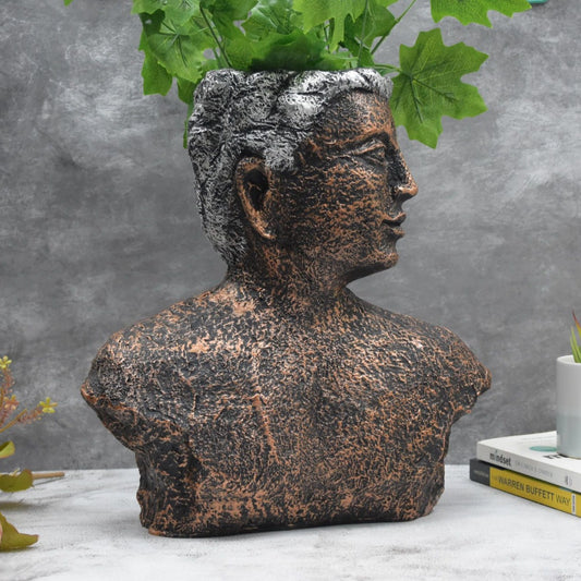 Metal Man Table Planter  : Copper - Deczo