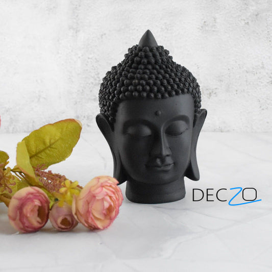 Black Color Buddha Head - Deczo