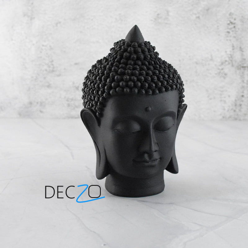 Black Color Buddha Head - Deczo