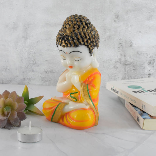 Marbel Buddha in Thinking Position : Multicolor - Deczo