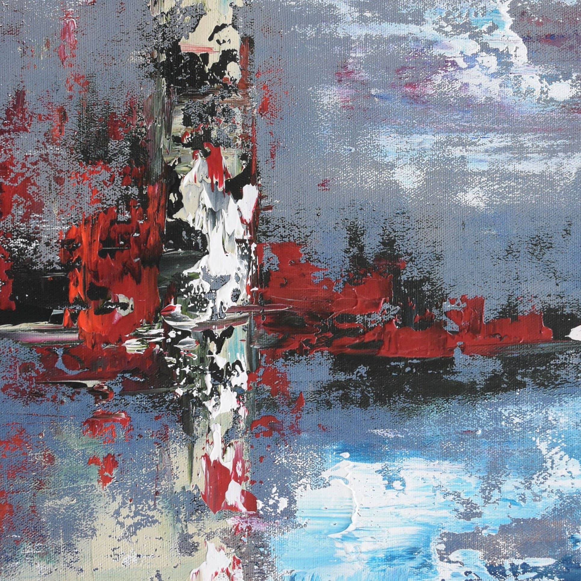 Pure Bliss Handmade Acrylic on Canvas Abstract Wall Painting - Deczo