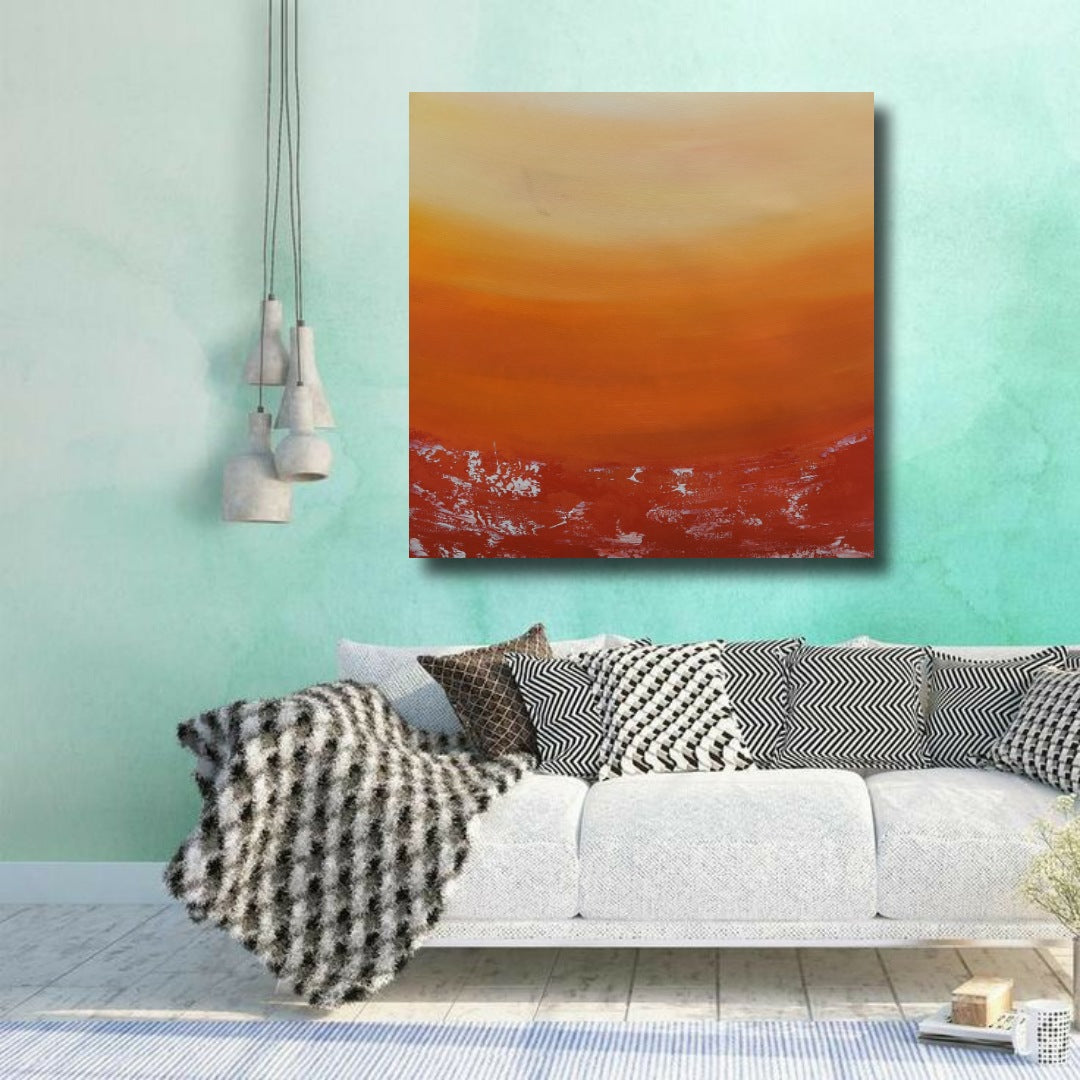 Profoundness 2, Acrylic on Canvas, Handmade Wall Painting :23x23 inches - Deczo