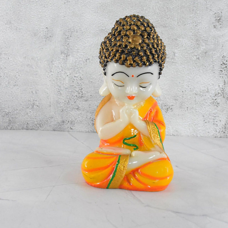 Marbel Buddha in Thinking Position : Multicolor - Deczo