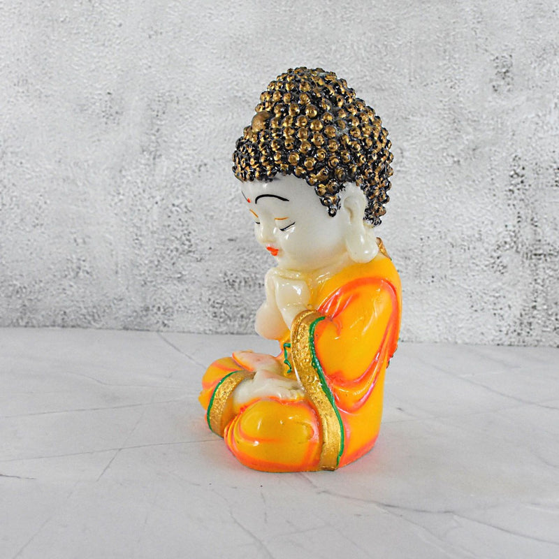 Marbel Buddha in Thinking Position : Multicolor - Deczo