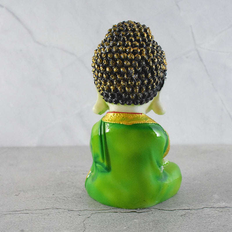 Marbel Buddha in Thinking Position : Green - Deczo