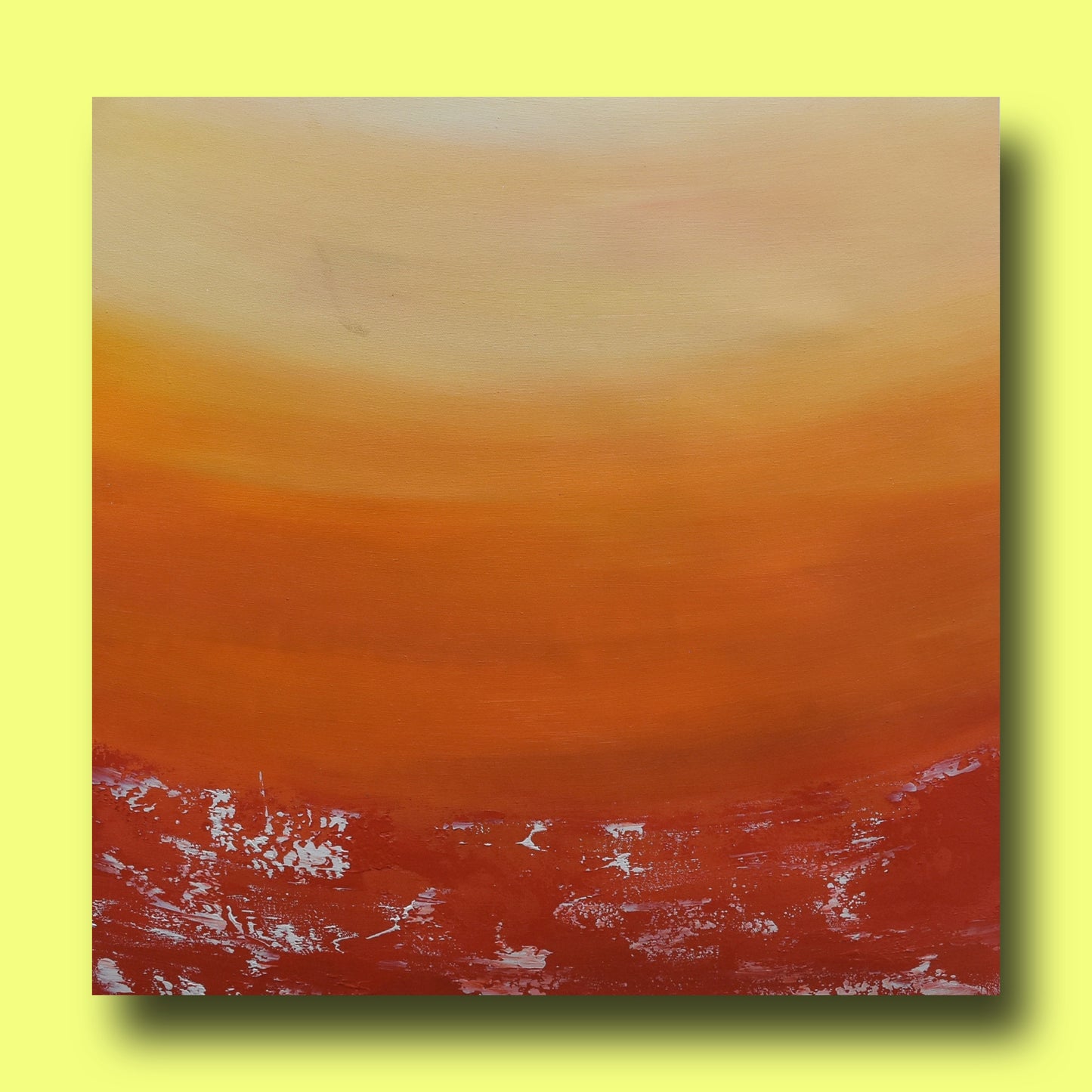 Profoundness 2, Acrylic on Canvas, Handmade Wall Painting :23x23 inches - Deczo