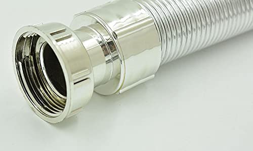PVC Water Outlet Waste Pipe for Wash Basin/Sink (Chrome) - Deczo