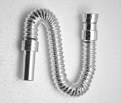 PVC Water Outlet Waste Pipe for Wash Basin/Sink (Chrome) - Deczo