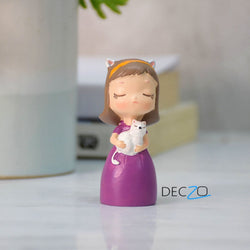 Miniature Damsel's Cat Decor - Deczo