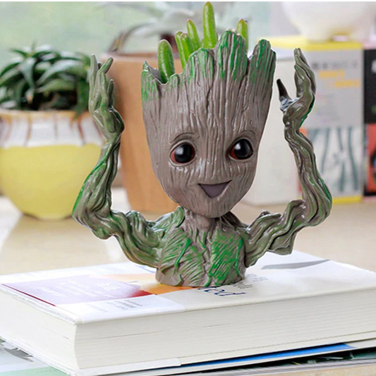 Hands Waving Groot Resin Plant Pot for Garden, Cactus Pots, Home Decor, Balcony Decorations Planters, Gift - Deczo