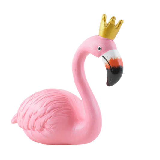 Queen Flamingo Resin Showpiece for Garden, Table, Gift - Deczo