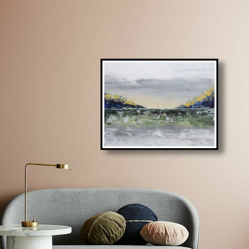 Living on the Edge  Handmade Acrylic on Canvas Wall Painting - Deczo