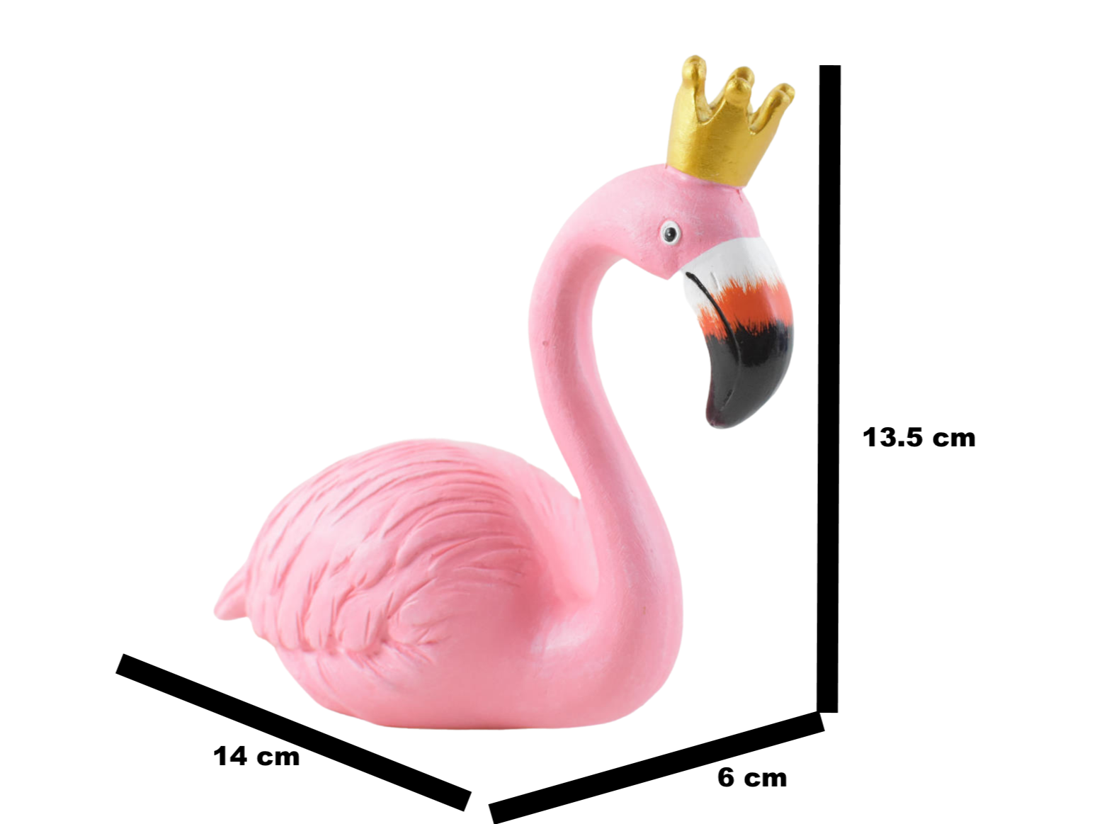 Combo Of King and Queen Flamingo Resin Showpieces - Deczo