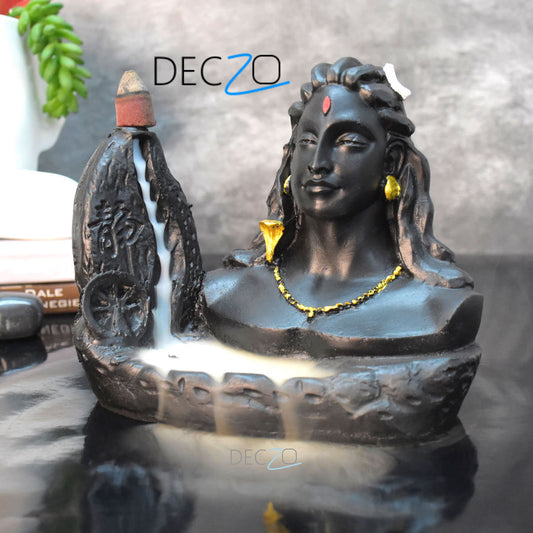 Adiyogi  Dyana Mudra  Incense Holder (17cm X 14 cm X 10 cm) - Deczo