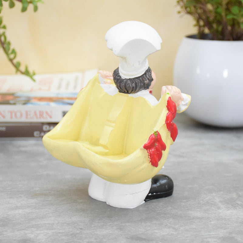 Combo of Laughing Chef and Chef Holding Cart Pepper Shaker Holders