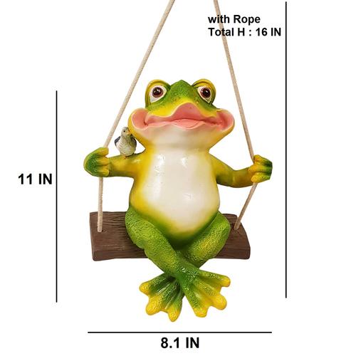 Frog on Swing Garden Decor - Deczo