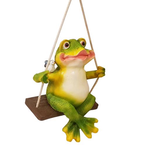Frog on Swing Garden Decor - Deczo