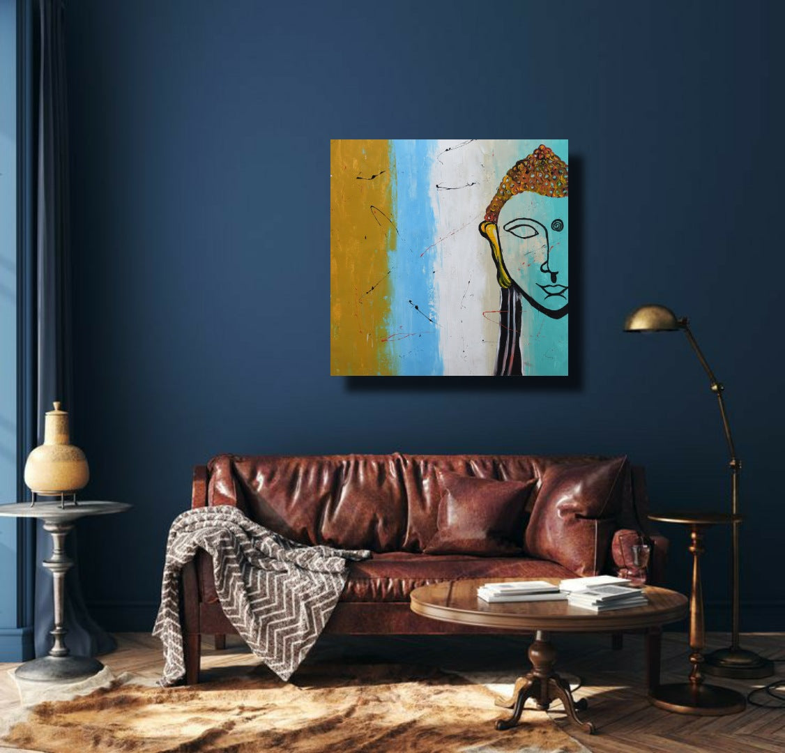 The Awakening, Acrylic on Canvas, Handmade Wall Painting 23x23 inches - Deczo