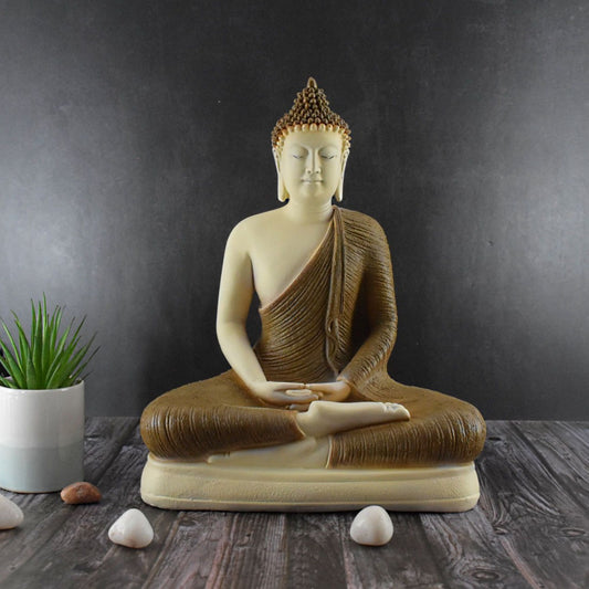 Divine Buddha in Dhyana Mudra : Brown - Deczo