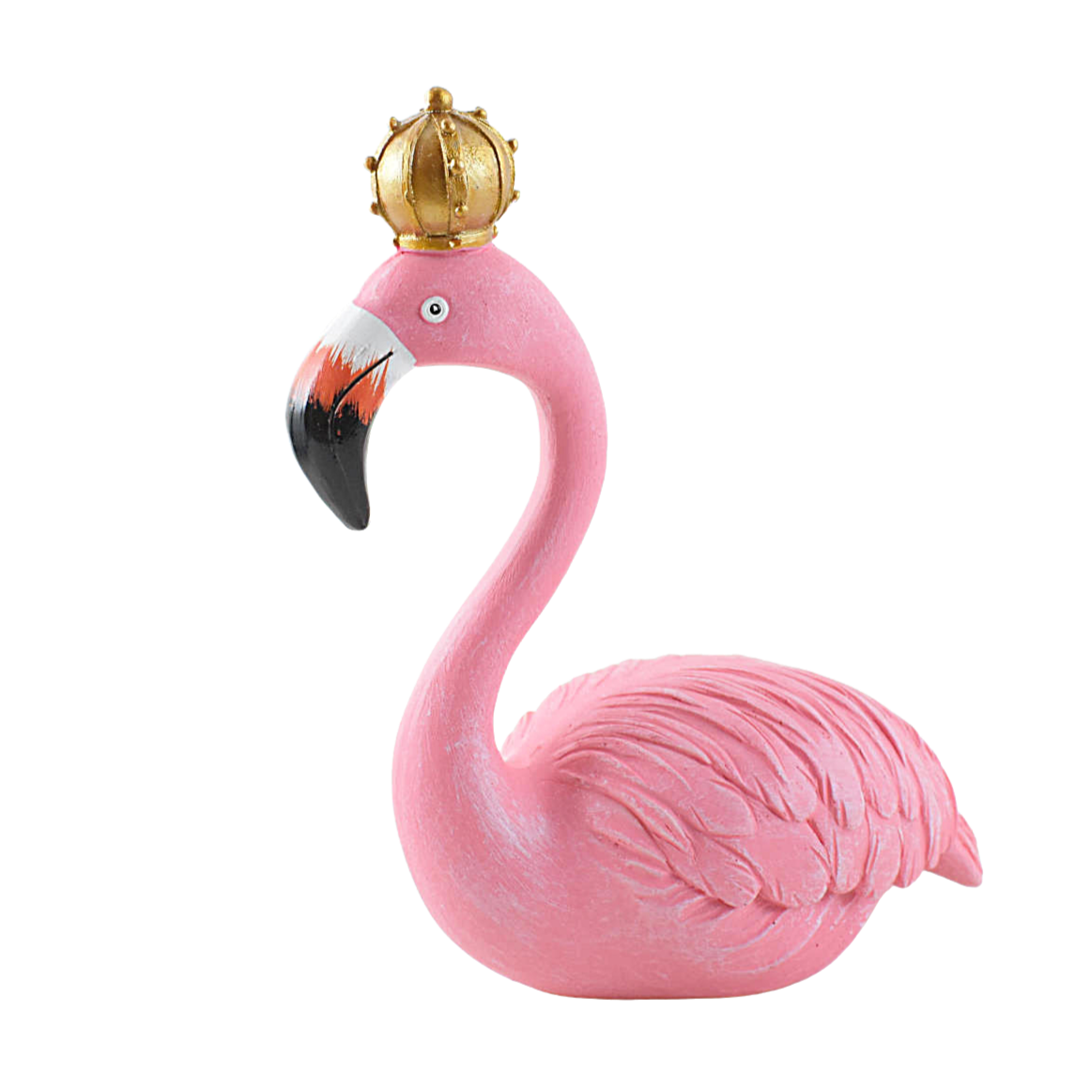 King Flamingo Resin Showpiece for Garden, Table Decor, Gift - Deczo
