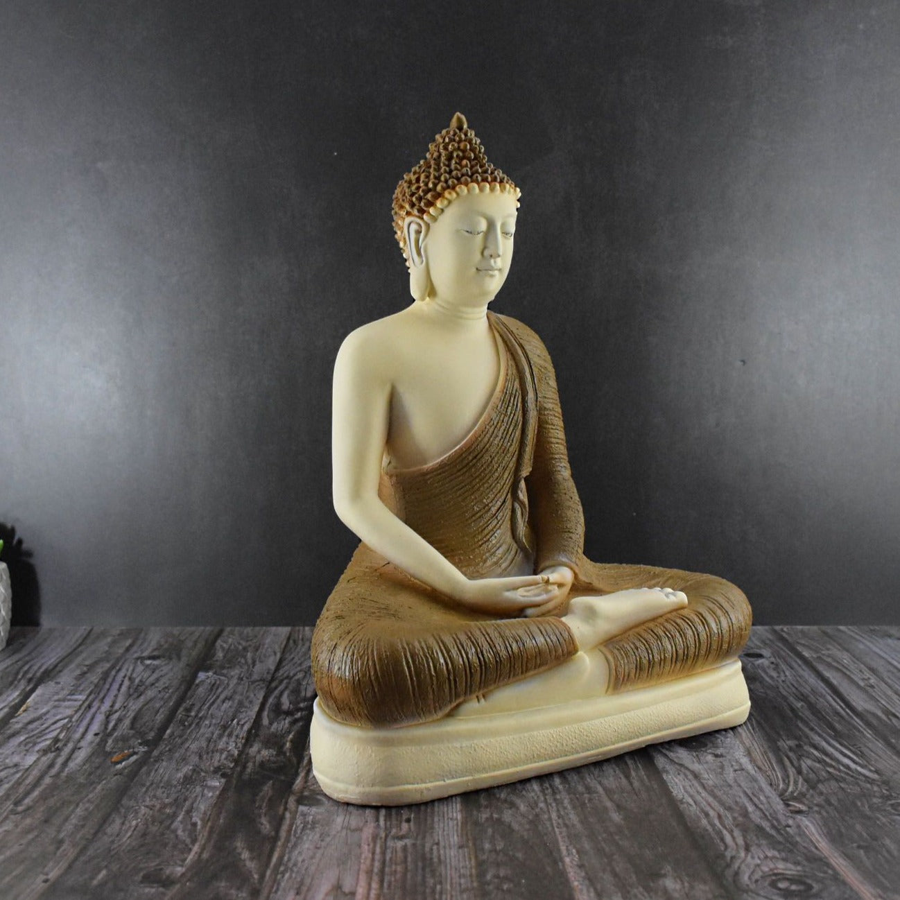 Divine Buddha in Dhyana Mudra : Brown - Deczo